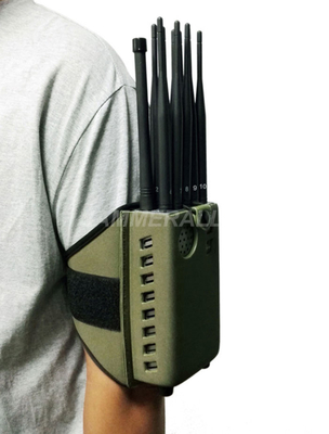 Brouilleur portatif de téléphone portable de 10 antennes, disrupteur de signal de LOJACK GPS WiFi