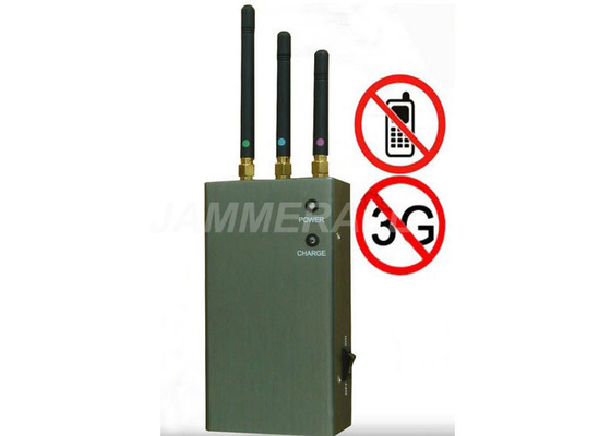 Brouilleur portatif de signal de téléphone portable de 5 bandes, 3G/dresseur réception de GSM/CDMA