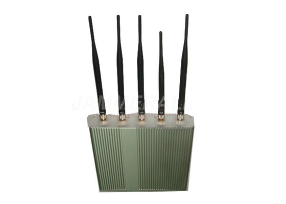 Brouilleur de signal de téléphone portable de 5 antennes pour DCS de 3G GSM CDMA avec à télécommande