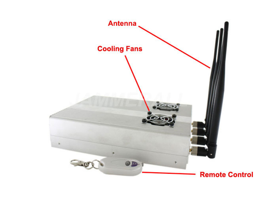 Brouilleur de bureau de signal de téléphone portable, CDMA/3G/dresseur de GSM avec 2 ventilateurs